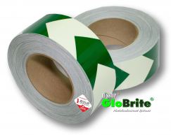 Фотолюминесцентная лента GloBrite® Green Arrow